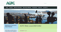 Desktop Screenshot of acfcwest.com