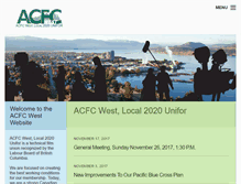 Tablet Screenshot of acfcwest.com